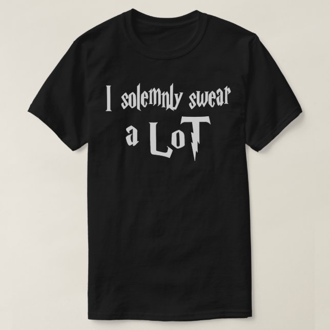 Funny I solemnly swear a lot Pullover Hoodie (Design Front)