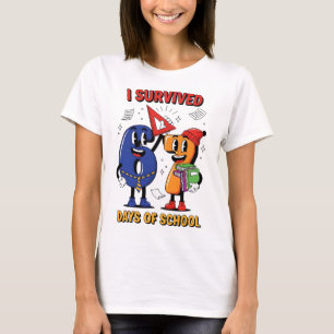 Funny I Survived 67 Days School Meme Kids Teacher T-Shirt