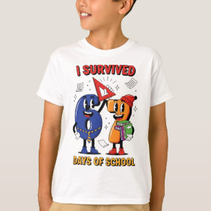 Funny I Survived 67 Days School Meme Kids Teacher T-Shirt