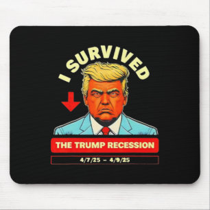 Funny I Survived The Trump Recession April 7th - 9 Mouse Mat