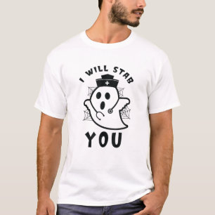 Funny I Will Stab You Halloween Nurse Costume Gh T-Shirt