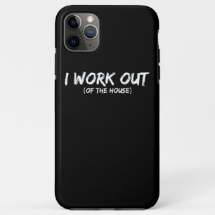 Funny I Workout Shirt For Gym Rats - Quarantine iPhone 11 Pro Max Case