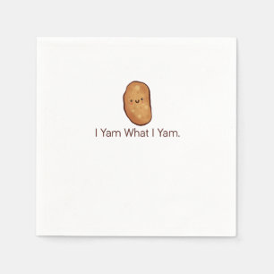 Funny I Yam What I Yam For Men, Women & Youth Napkin