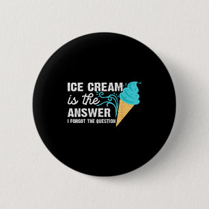 Funny Ice Cream Art For Men Women Kids Dessert Ice 6 Cm Round Badge