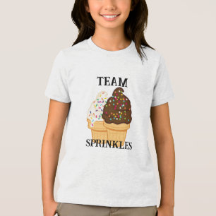 Funny Ice Cream Quotes Kid's Sprinkles Humour Tri-Blend Shirt
