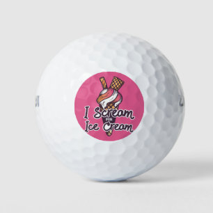 Funny Ice Cream Saying Golf Balls
