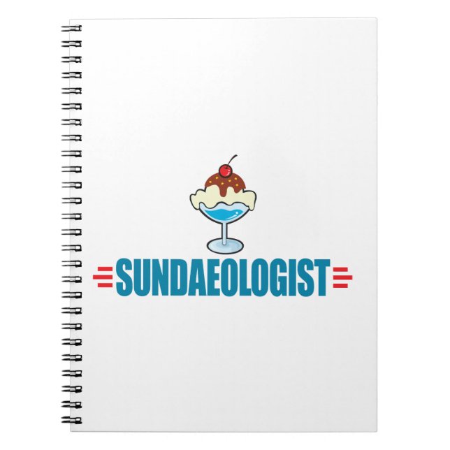 Funny Ice Cream Sundae Notebook (Front)