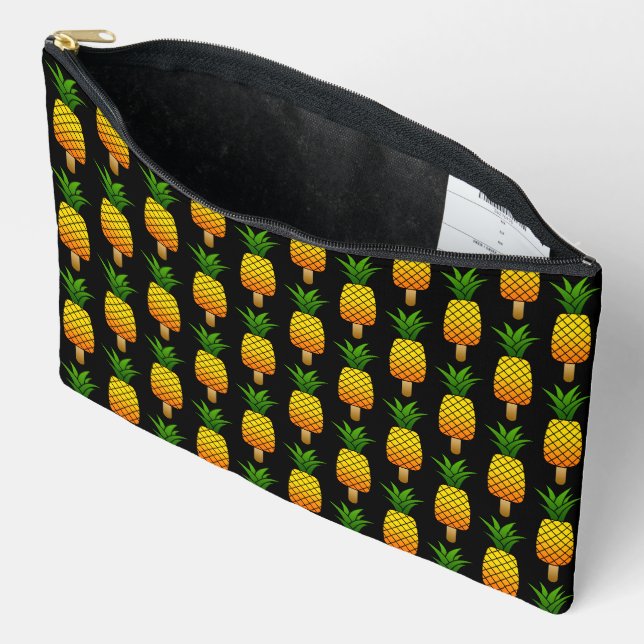 Funny Ice Drop Pineapple Refreshing Summer Fruit Accessory Pouch (Open)