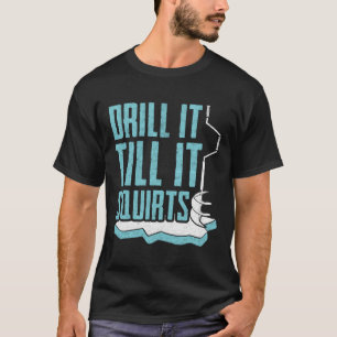 Funny Ice Fishing Design For Men Women Ice Fisher T-Shirt