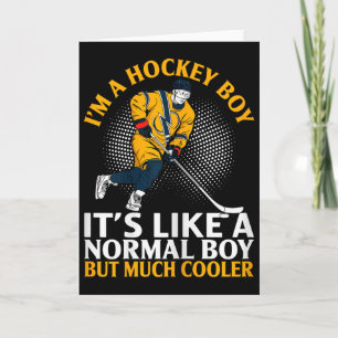 Funny Ice Hockey Apparel For Hockey Player Goalie Card