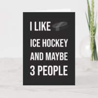 Funny Ice Hockey Cards Team Goalie Coach Player