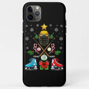 Funny Ice Hockey Christmas Ornament Tree Xmas Boys iPhone 11 Pro Max Case