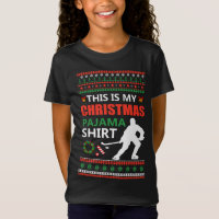 Funny Ice Hockey Christmas Pajama Ugly X Mas Sweat
