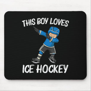 Funny Ice Hockey For Boys Kids Field Rink Ndy Team Mouse Mat