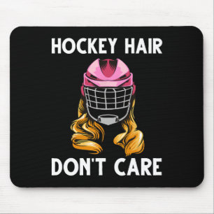 Funny Ice Hockey For Girls Women Hockey Sport Play Mouse Mat
