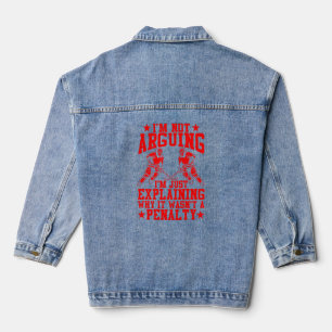 Funny Ice Hockey For Men Women Cool Game Hockey P Denim Jacket