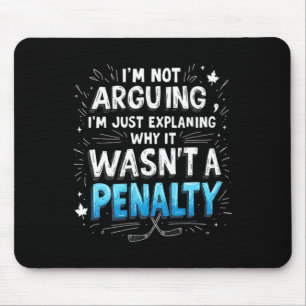 Funny Ice Hockey Penalty Debyte Mouse Mat