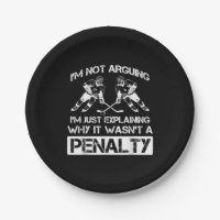 Funny Ice Hockey Player Discussing Bully Penalty