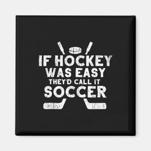 Funny Ice Hockey Player Goalie Sports Gift Men Wom Magnet