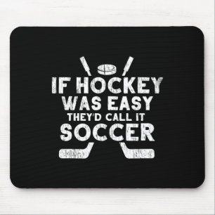 Funny Ice Hockey Player Goalie Sports Gift Men Wom Mouse Mat
