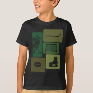 Funny Ice Hockey Puck Stick Winter Game Ice Hockey T-Shirt
