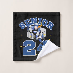 Funny Ice Hockey Senior 2024 Wash Cloth