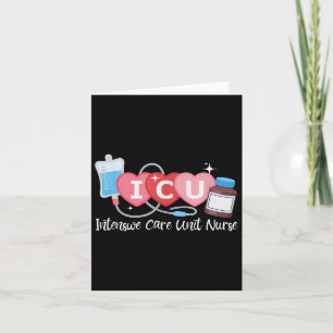 Funny Icu Nurse Intensive Care Unit Nurse Emergenc Card