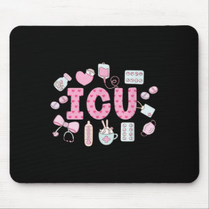 Funny Icu Nurse Intensive Care Unit Nurse Emergenc Mouse Mat