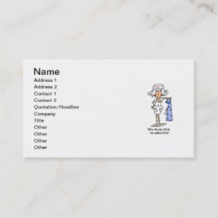 Funny ICU Nurse T-shirts and Gifts Business Card