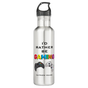 Funny 'I'd Rather Be Gaming'   Gamers 710 Ml Water Bottle