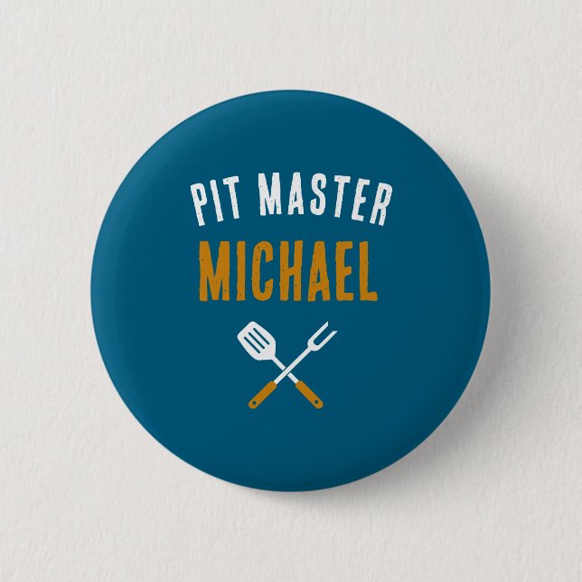 Funny Id Smoke That Name Bbq Grilling Dad  6 Cm Round Badge (Front)