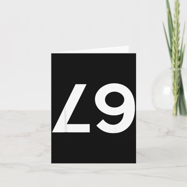 Funny Ide Down Backwards 67 Meme  Card (Front)