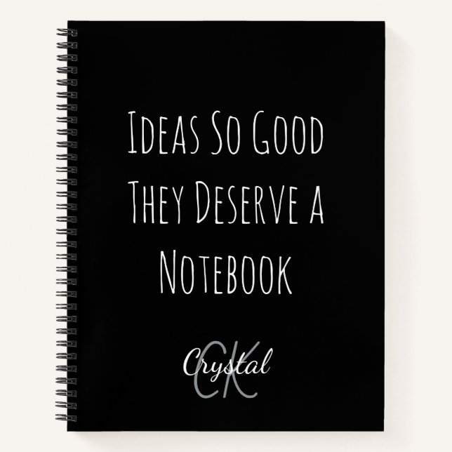 Funny Ideas So Good They Deserve a Notebook (Front)