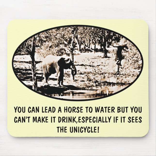 Funny idiom mouse mat (Front)