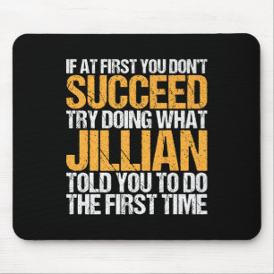 Funny If At First You Dont Succeed Try Doing What Mouse Mat