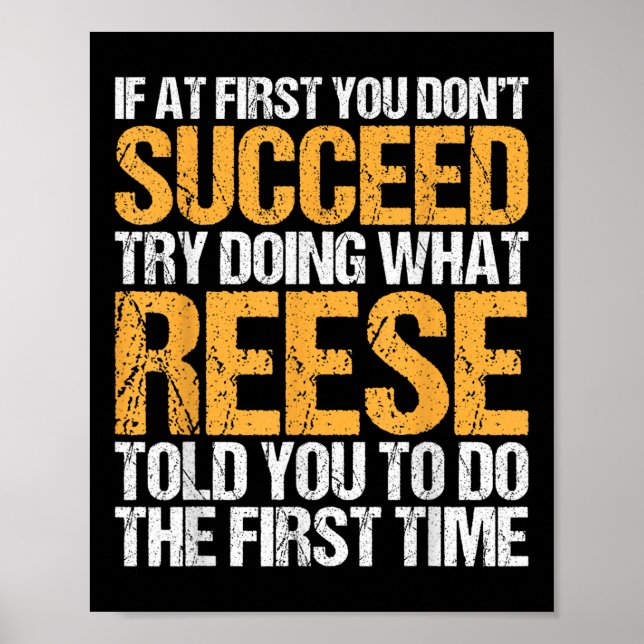 Funny If At First You Dont Succeed Try Doing What  Poster (Front)