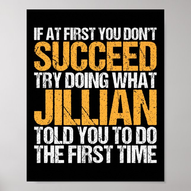 Funny If At First You Dont Succeed Try Doing What  Poster (Front)