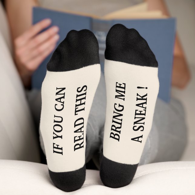 Funny If You Can Read This Personalised Gift Socks (Bottom)