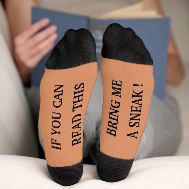 Funny If You Can Read This Personalised Gift Socks (Bottom)