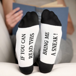 Funny If You Can Read This Personalized Gift Socks