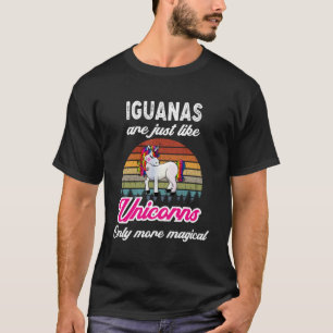 Funny Iguana Lovers Design  Retro Unicorn Vintage  T-Shirt