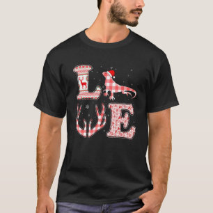 Funny Iguana Lovers Xmas Red Plaid Reindeer Ugly C T-Shirt