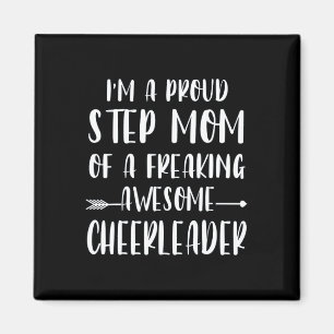 Funny I'm A Proud Cheer Step Mum Of A Cheerleader Magnet