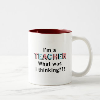 Funny I'm a Teacher Tshirts and Gifts Two-Tone Coffee Mug