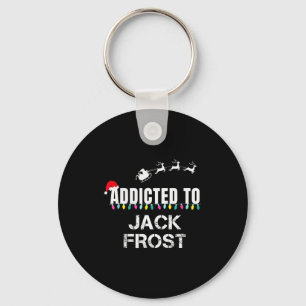 Funny I'm Addicted To Christmas Jack Frost Santa E Key Ring