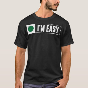 Funny Im Easy Snowboard Ski Mountain Sign Retro Vi T-Shirt