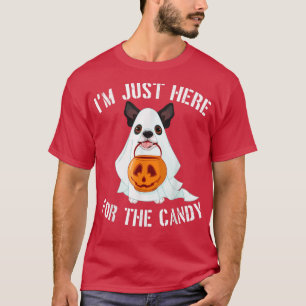 Funny Im Just Here For The Candy Dog Pumpkin Men W T-Shirt