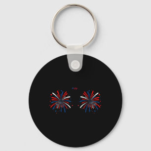 Funny Im Just Here For The Fireworks 4th Of July C Key Ring