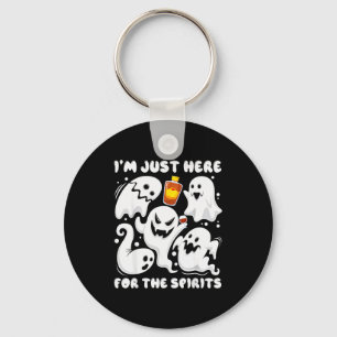 Funny I'm Just Here For The Srits Ghosts Halloween Key Ring