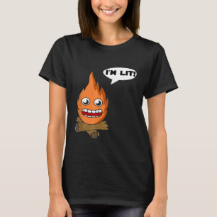 Funny Im Lit T Campfire Bonfire Camping New T-Shirt